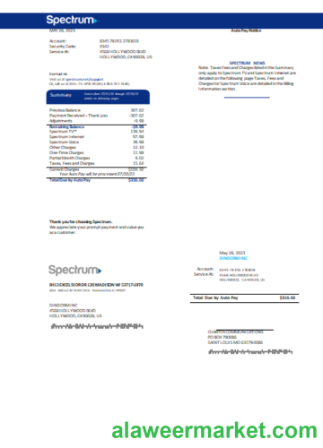 Spectrum utility business bill SCR